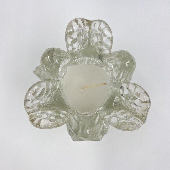 Vintage Daytons Heavy Glass Ring Of Angels Votive Candle Holder 4” Original Box - Picture 7 of 10